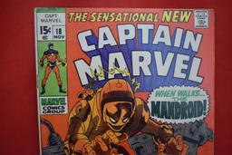 CAPTAIN MARVEL #18 | CAROL DANVERS GAINS SUPER POWERS, DEATH OF YON-ROGG! | GIL KANE - 1969