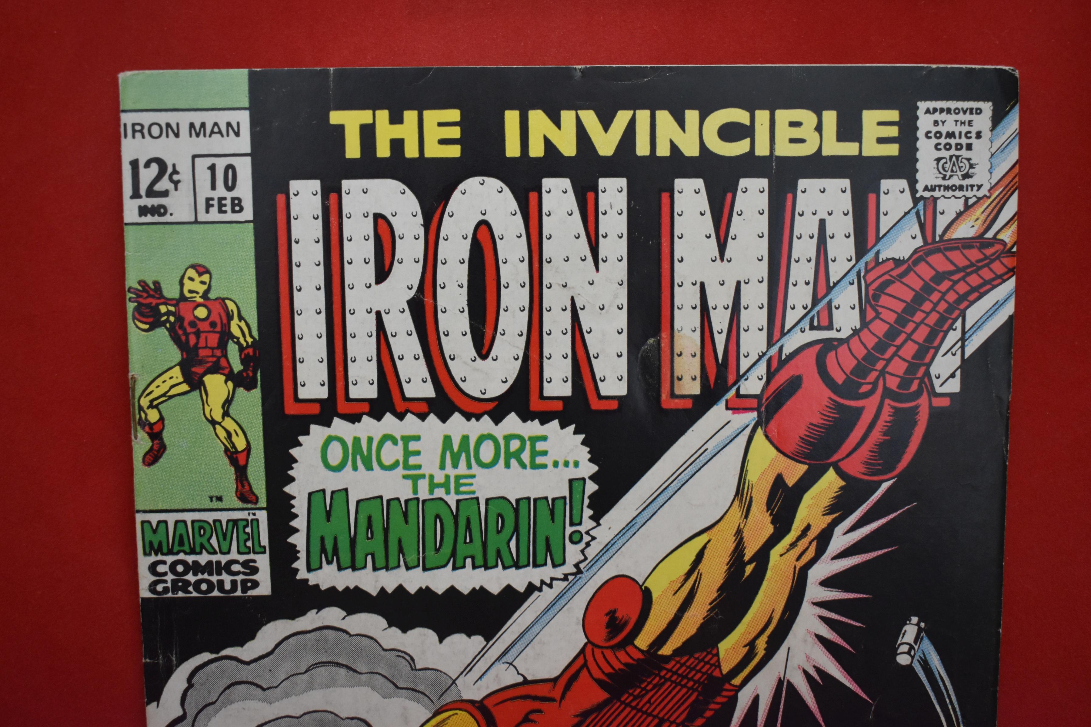 IRON MAN #10 | ONCE MORE.. THE MANDARIN!  | CLASSIC GEORGE TUSKA - 1968 | NICE BOOK!
