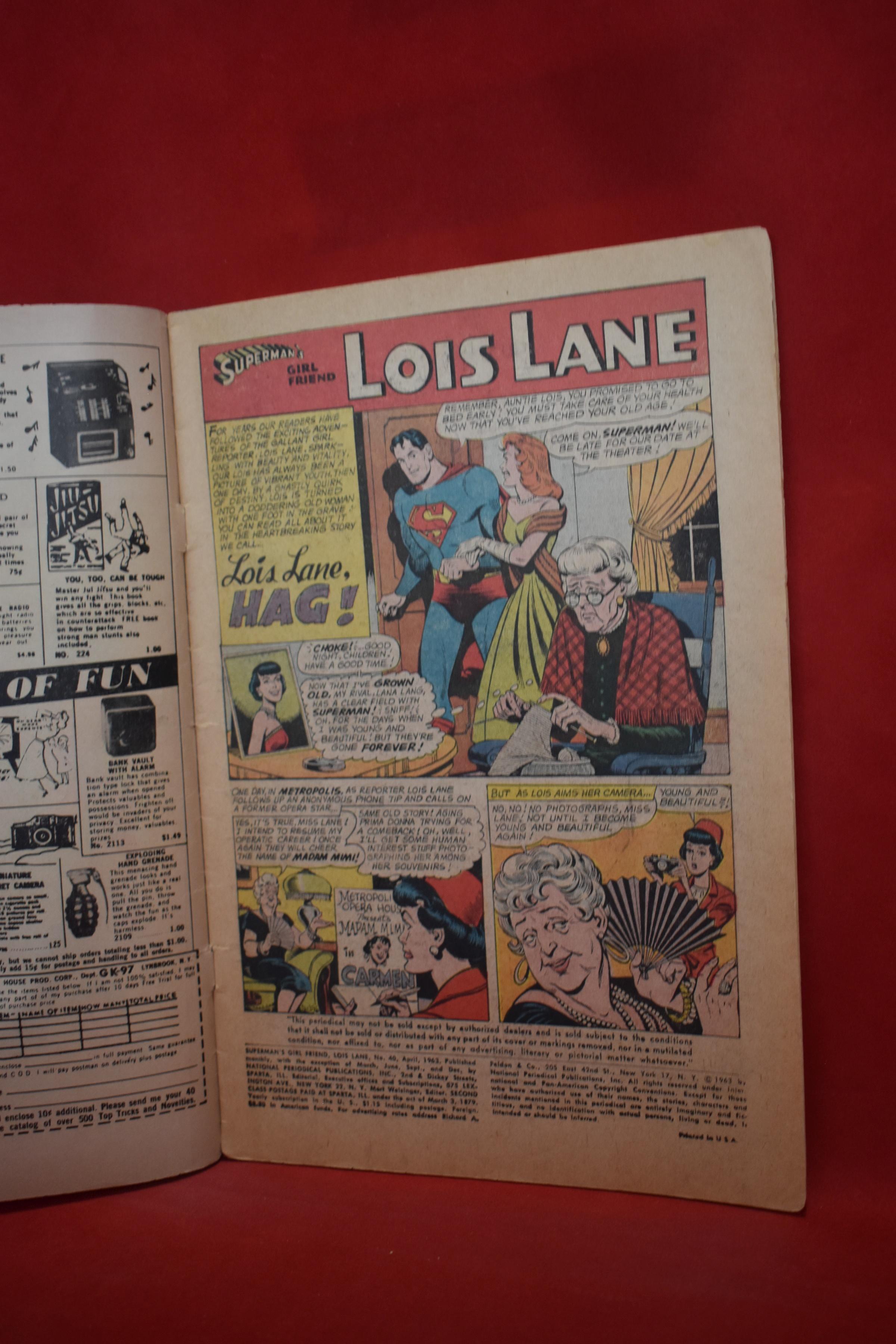 LOIS LANE #40 | LOIS LANE - HAG! | SCHAFFENBERGER - 1963 | *COMPLETE - SEE PICS*