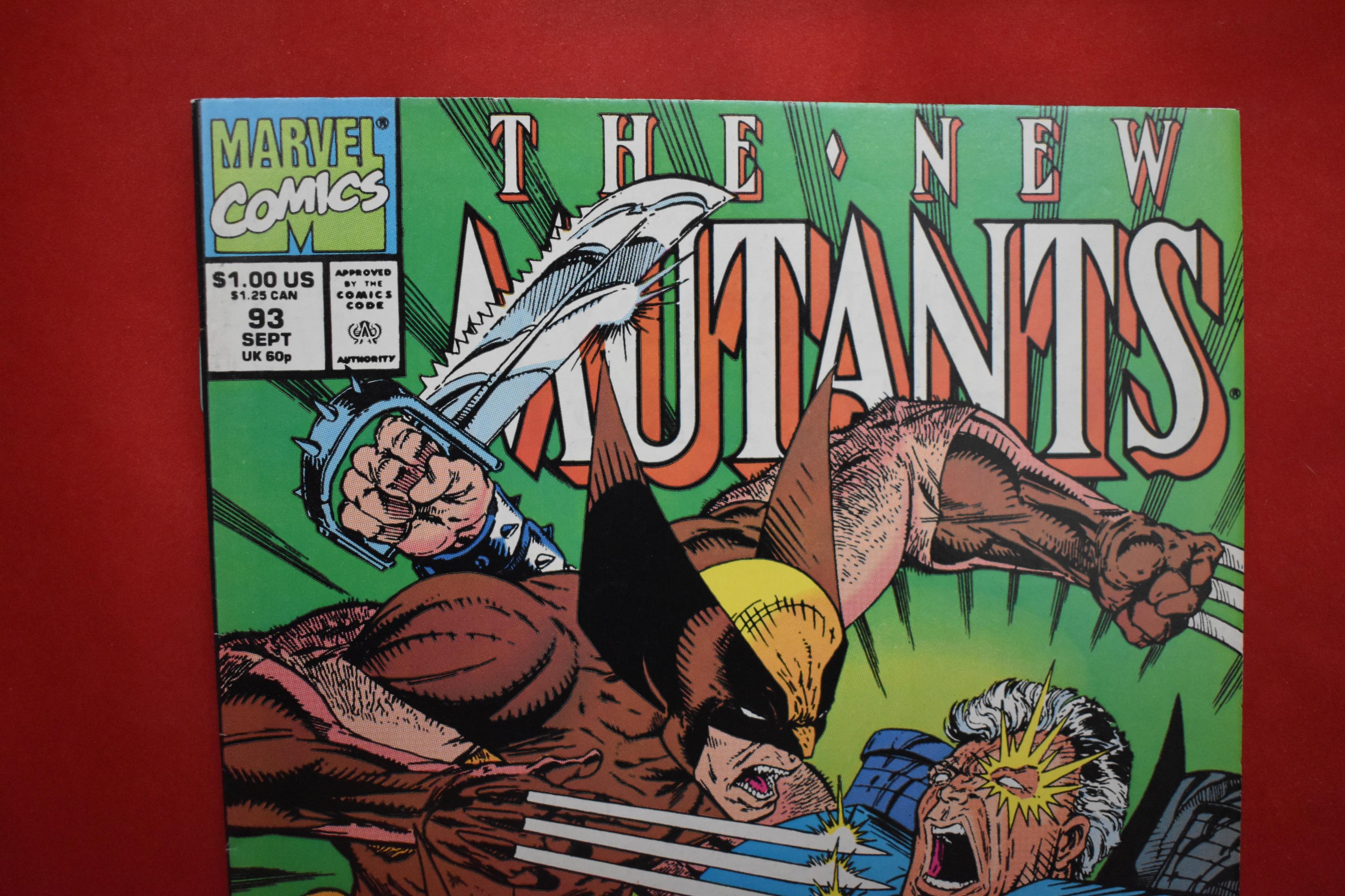 NEW MUTANTS #93 | TODD MCFARLANE & ROB LIEFELD WOLVERINE VS CABLE COVER