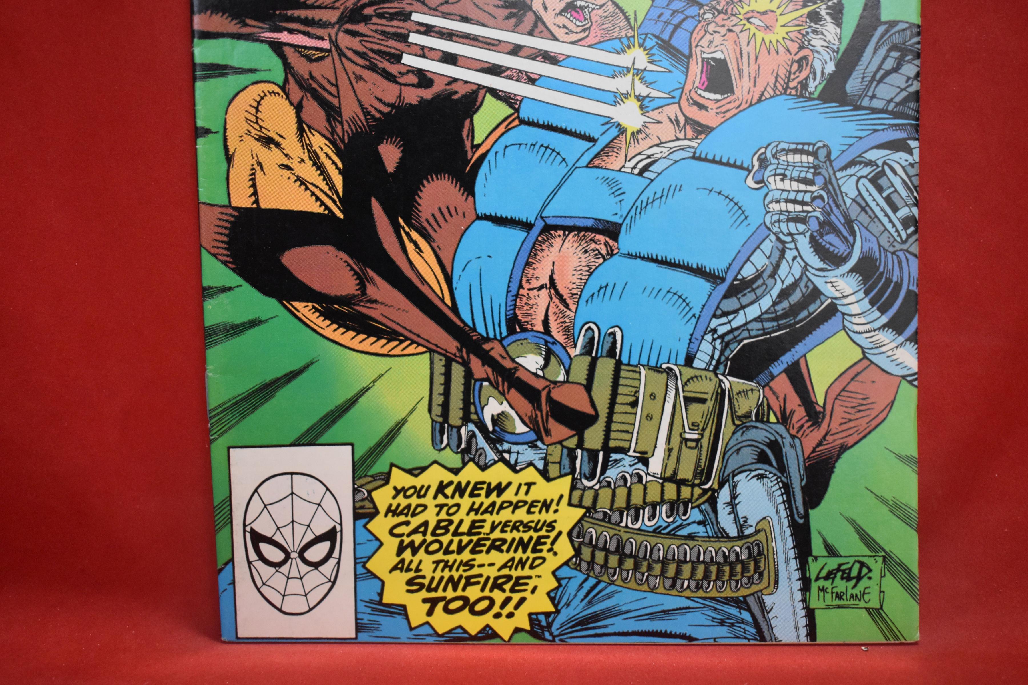 NEW MUTANTS #93 | TODD MCFARLANE & ROB LIEFELD WOLVERINE VS CABLE COVER
