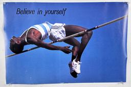 Believe in Yourself Motivational Sports Poster