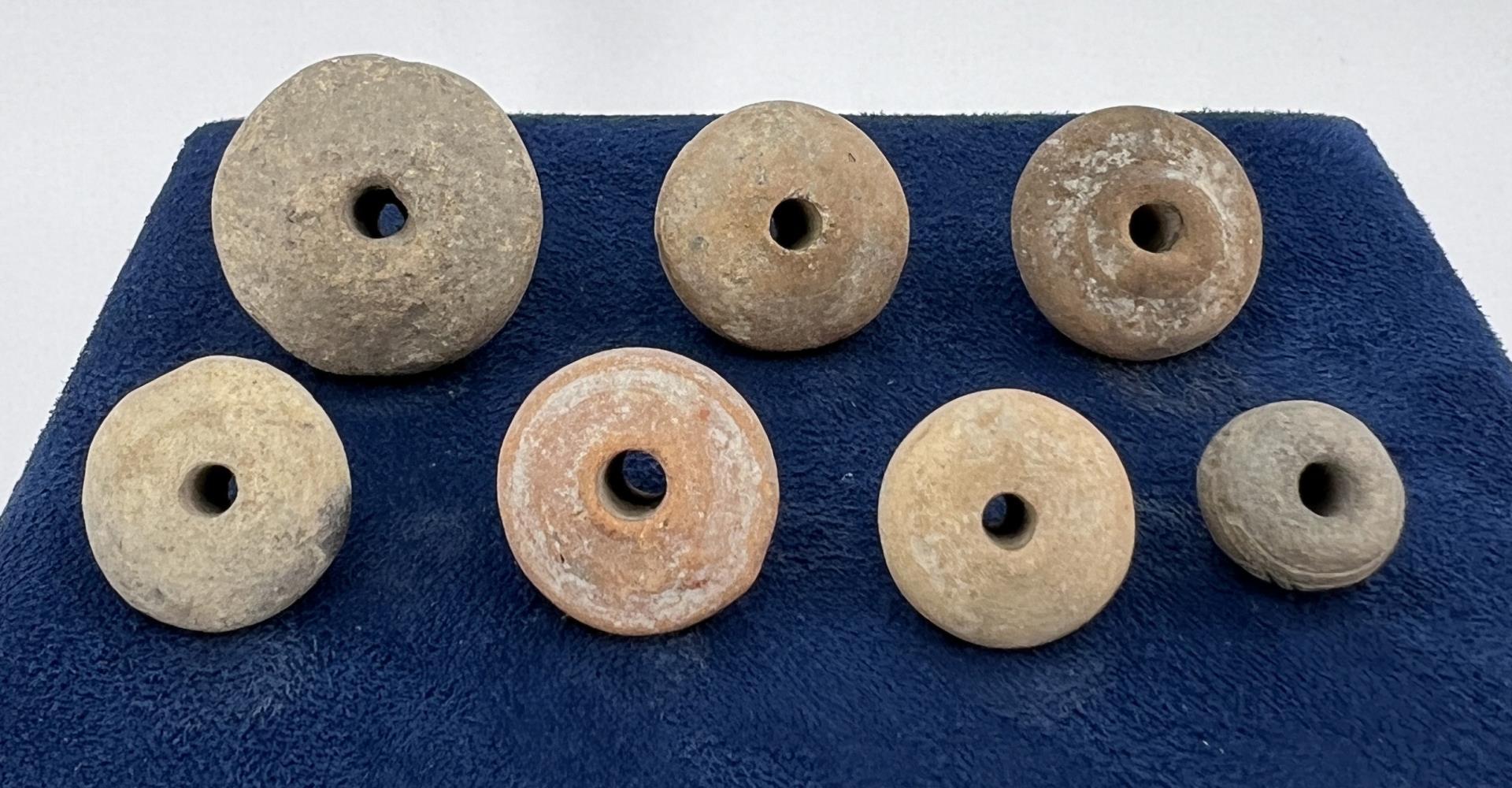 Ancient Pre Columbian Spindle Whorls