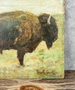 Philip Russell Goodwin Buffalo Oil Painting
