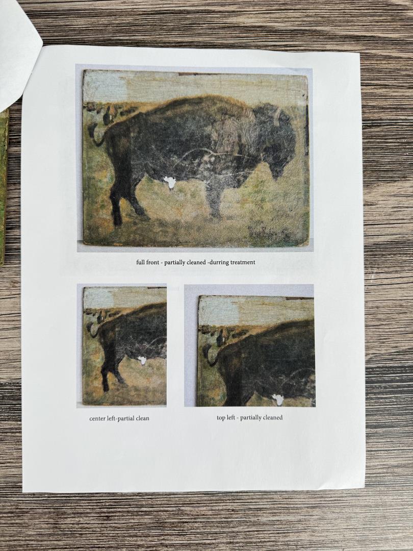 Philip Russell Goodwin Buffalo Oil Painting