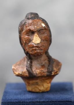 Charles M Russell Piegan Brave Plaster Model