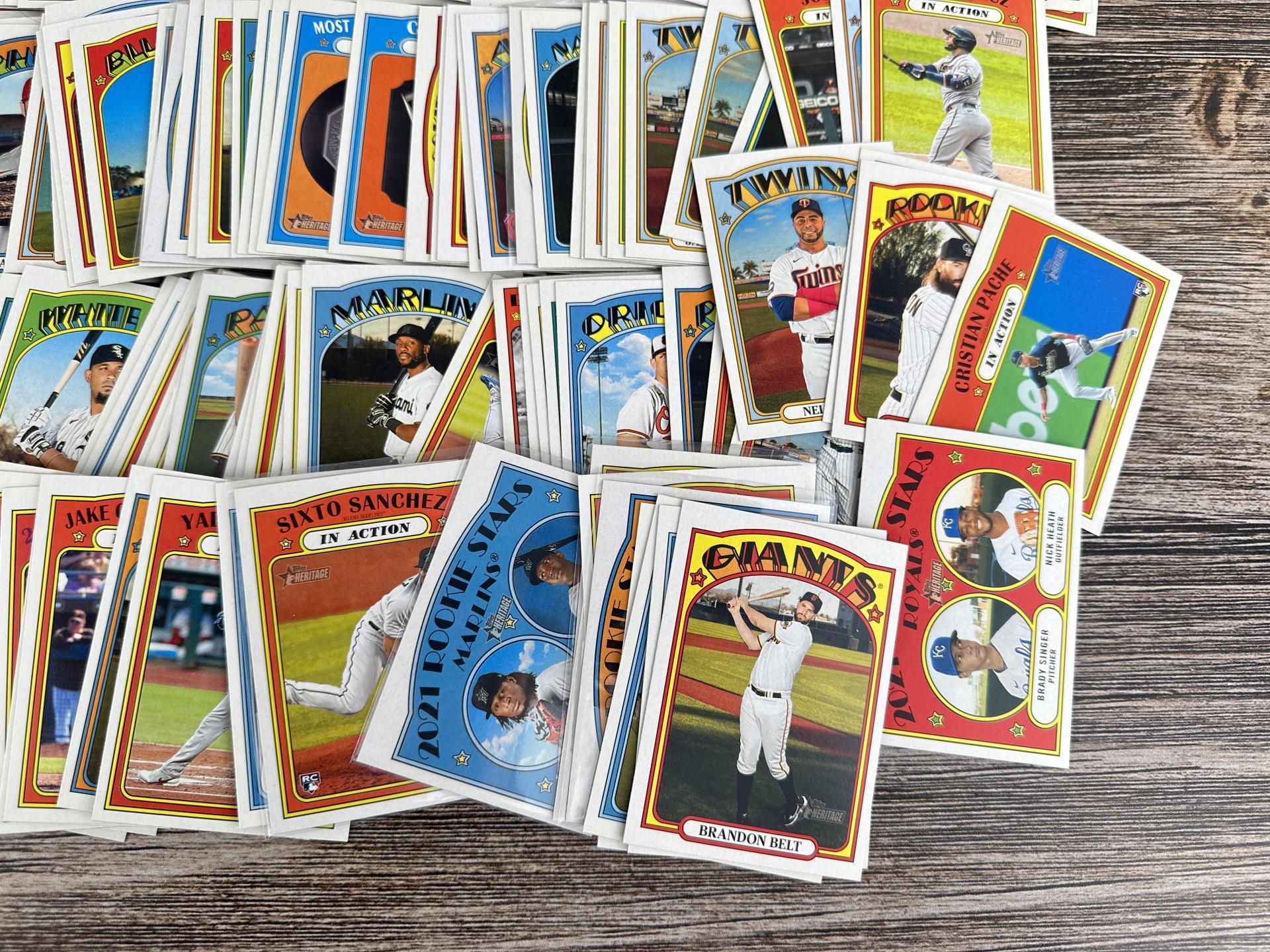 2021 Topps Heritage Baseball Cards Ohtani