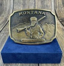 Bob Scriver Montana Trapper Belt Buckle