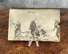 WWI WW1 Infantry Getting Gassed Postcard