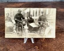 WWI WW1 2nd Infantry Division Motorcycle Postcard