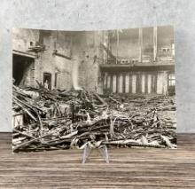 1933 German Reichstag Fire Damage Photo