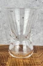 Steuben Crystal Signet Scroll Vase