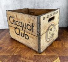 Clicquot Club Lewistown Montana Wood Crate
