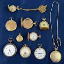 Collection of Antique Vintage Pocket Watches