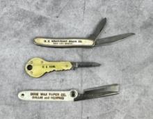 Collection of Advertising Pocket Knives