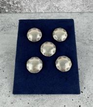 Navajo Sterling Silver Button Covers