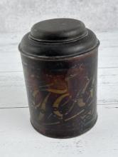Antique Tole Painted Tea Container