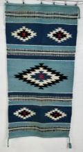 Mexican Chimayo Pattern Saddle Blanket Rug