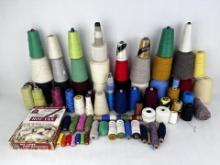 Large Grouping of Crochet Yarn Thread