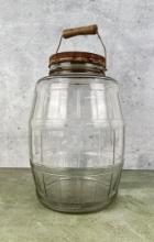 Antique Country Store Pickle Barrel Jar