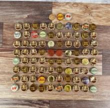 Collection Of Cork Lined Soda Pop Bottle Caps