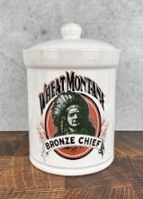 Wheat Montana Bronze Chief Cookie Jar