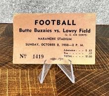Butte Montana Football Ticket
