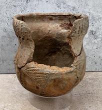 Ancient Caddo Punctated Native American Pot