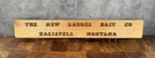 New Laurel Bait Company Montana Sign