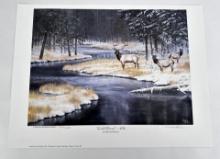 Darrell Davis Cold River Elk Print