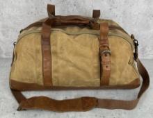 Vintage LL Bean Canvas Leather Duffle Bag