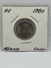 1980 Mexico 20 Centavos Coin