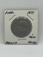 1971 Mexico Un Peso