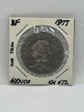 1977 Mexico Cinco Pecos Coin