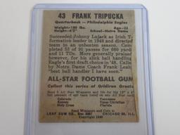 1949 LEAF ALL STAR FOOTBALL GUM FRANK TRIP TRIPUCKA VINTAGE SEE PHOTOS