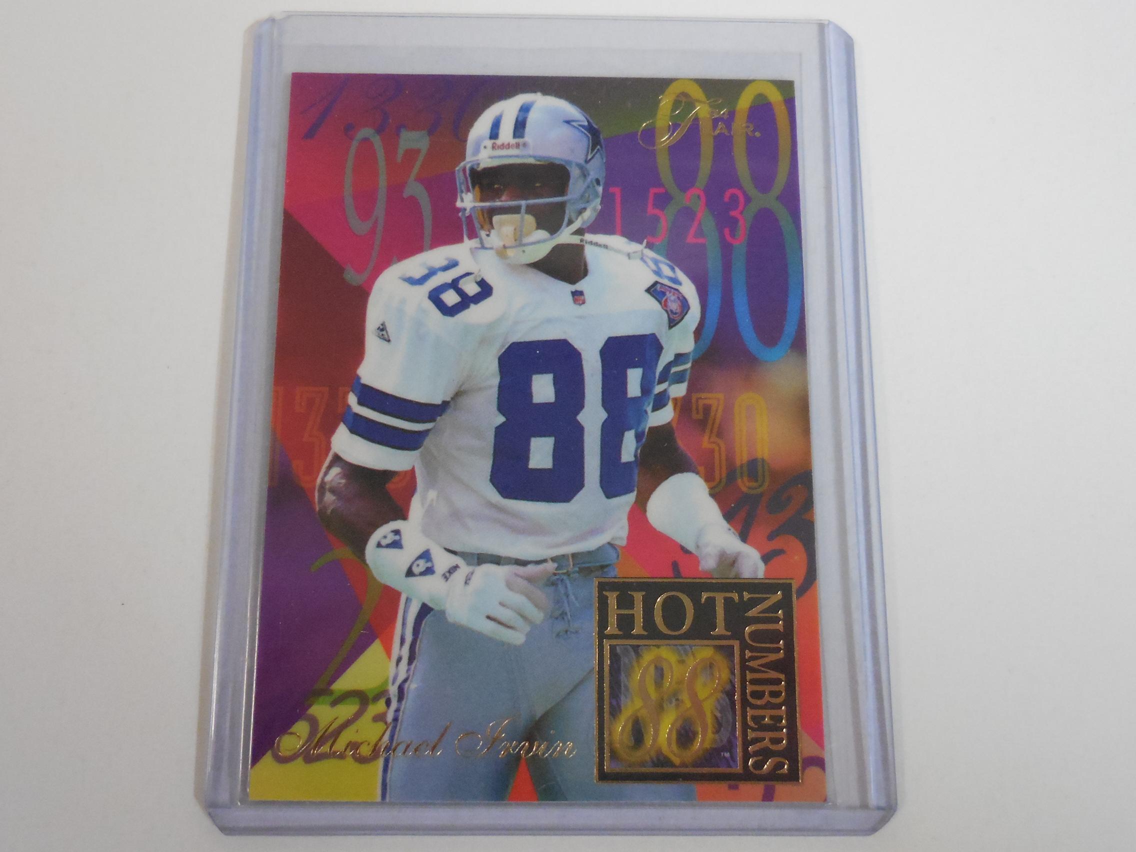 1994 FLAIR FOOTBALL MICHAEL IRVIN HOT NUMBERS 88 DALLAS COWBOYS