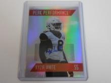 2018 SAGE HIT KYZIR WHITE AUTOGRAPHED ROOKIE CARD PRISM