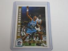 1992-93 SKYBOX NBA HOOPS ALONZO MOURNING ROOKIE CARD HORNETS RC