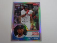 2018 TOPPS CHROME RAFAEL DEVERS ROOKIE CARD REFRACTOR 35TH ANNIVERSARY RC