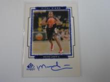 1999 UPPER DECK SP TOP PROSPECTS MELVIN LEVETT AUTOGRAPHED ROOKIE CARD