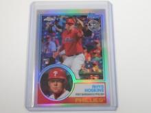 2018 TOPPS CHROME RHYS HOSKINS 1983 REFRACTOR ROOKIE CARD PHILLIES RC