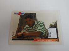 1992 BOWMAN BASEBALL #532 MANNY RAMIREZ ROOKIE CARD CLEVELAND INDIANS RC
