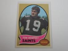 1970 TOPPS FOOTBALL #140 TOM DEMPSEY ROOKIE CARD NEW ORLEANS SAINTS RC