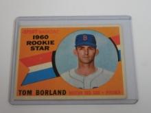 1960 TOPPS BASEBALL #117 TOM BORLAND BOSTON RED SOX ROOKIE CARD