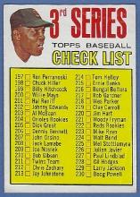 1967 Topps #191 Willie Mays Checklist Unmarked