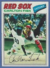 High Grade 1977 Topps #640 Carlton Fisk Boston Red Sox