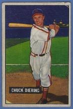 1951 Bowman #158 Chuck Diering St. Louis Cardinals