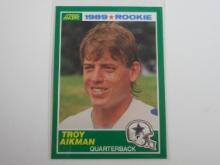 1989 SCORE FOOTBALL #270 TROY AIKMAN ROOKIE CARD DALLAS COWBOYS RC