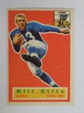 1956 TOPPS FOOTBALL #56 BILL STITS DETROIT LIONS VERY NICE EYE APPEAL