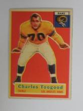 1956 TOPPS FOOTBALL #54 CHARLIE TOOGOOD LOS ANGELES RAMS VINTAGE